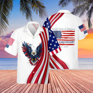 Eagle USA 250th Anniversary Hawaiian Shirt