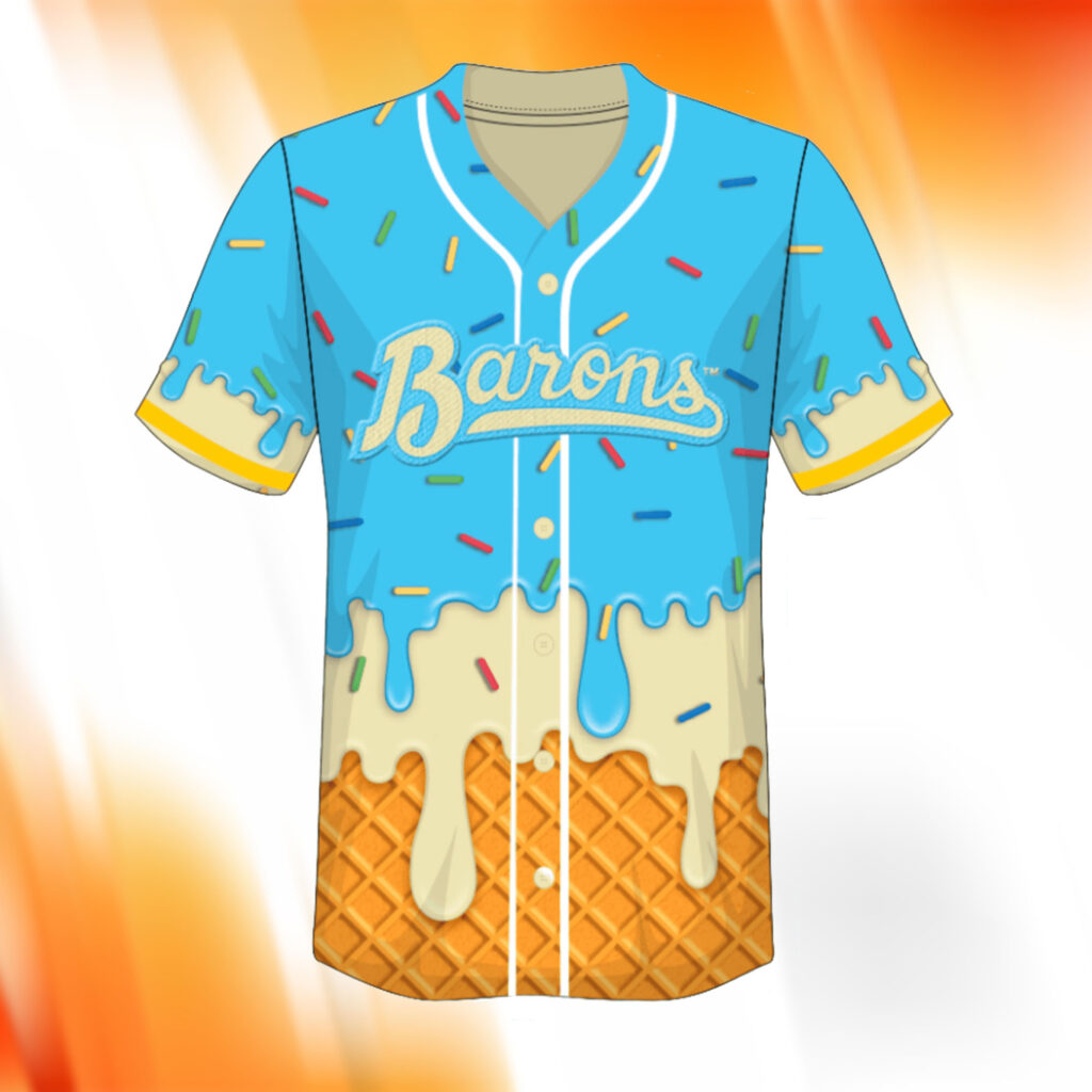 2026 Barons Ice Cream Giveaway Jersey