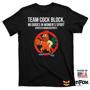 Team Cock Block No Dudes In Women's Sports Shirt