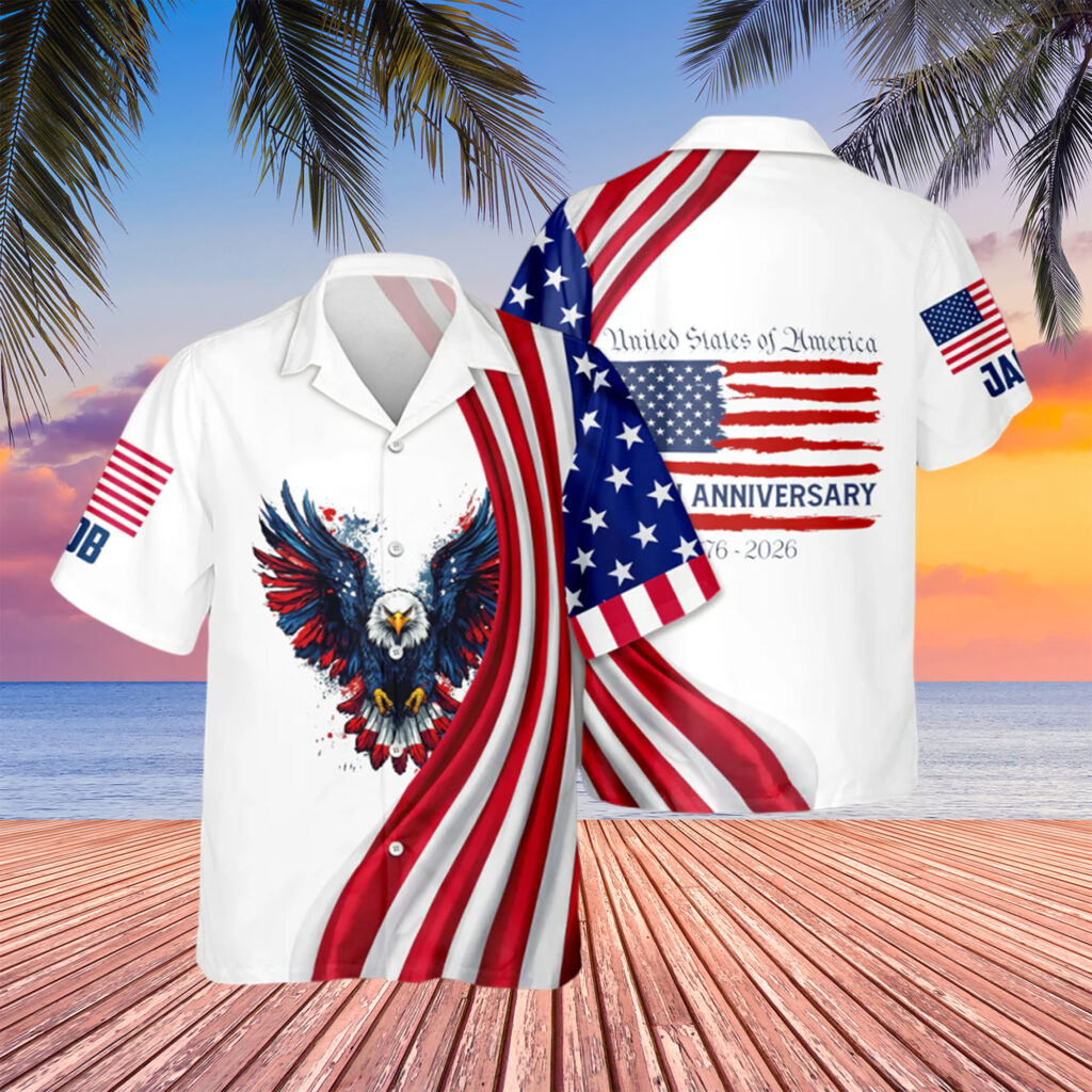 Eagle USA 250th Anniversary Hawaiian Shirt