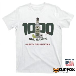 Jared Spurgeon 1000 Games Shirt
