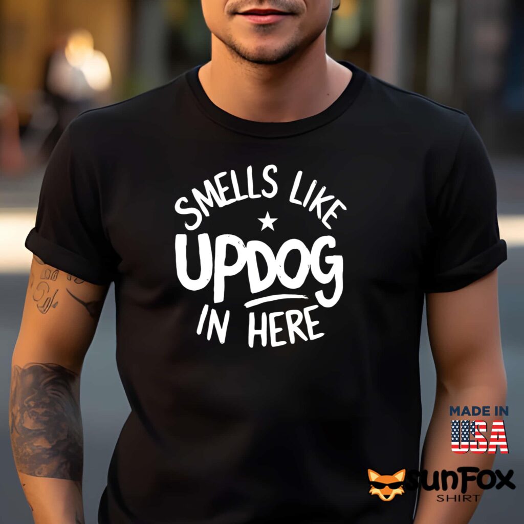 Shrinking Jimmy Smells Like Updog In Here Shirt