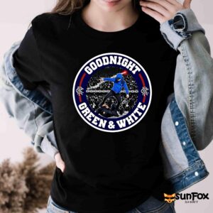 Goodnight Green And White Shirt