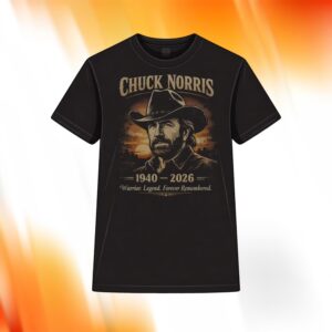 Chuck Norris 1940–2026 Warrior Legend Forever Remembered Shirt