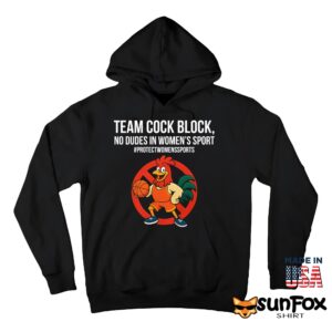 Team Cock Block No Dudes In Women's Sports Shirt