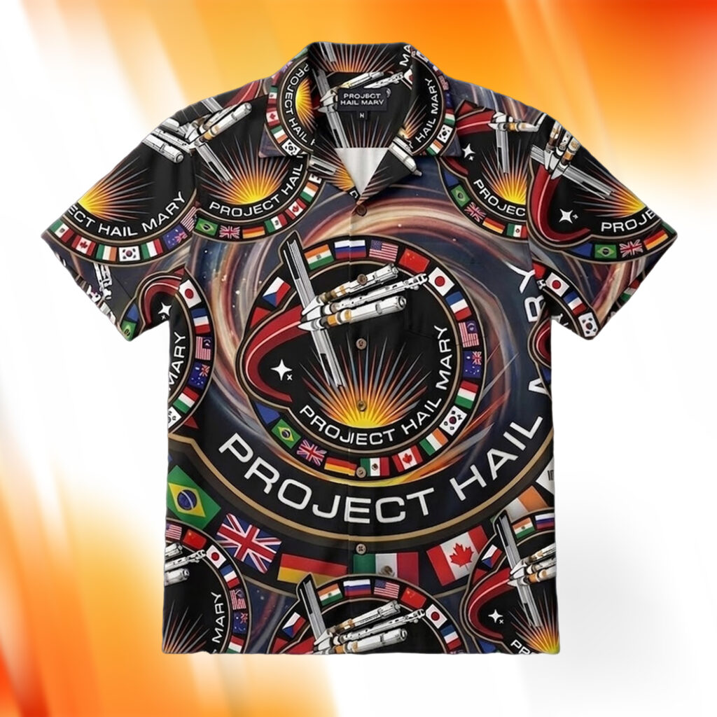 Project Hail Mary Ryland Grace Mission Patch Hawaiian Shirt