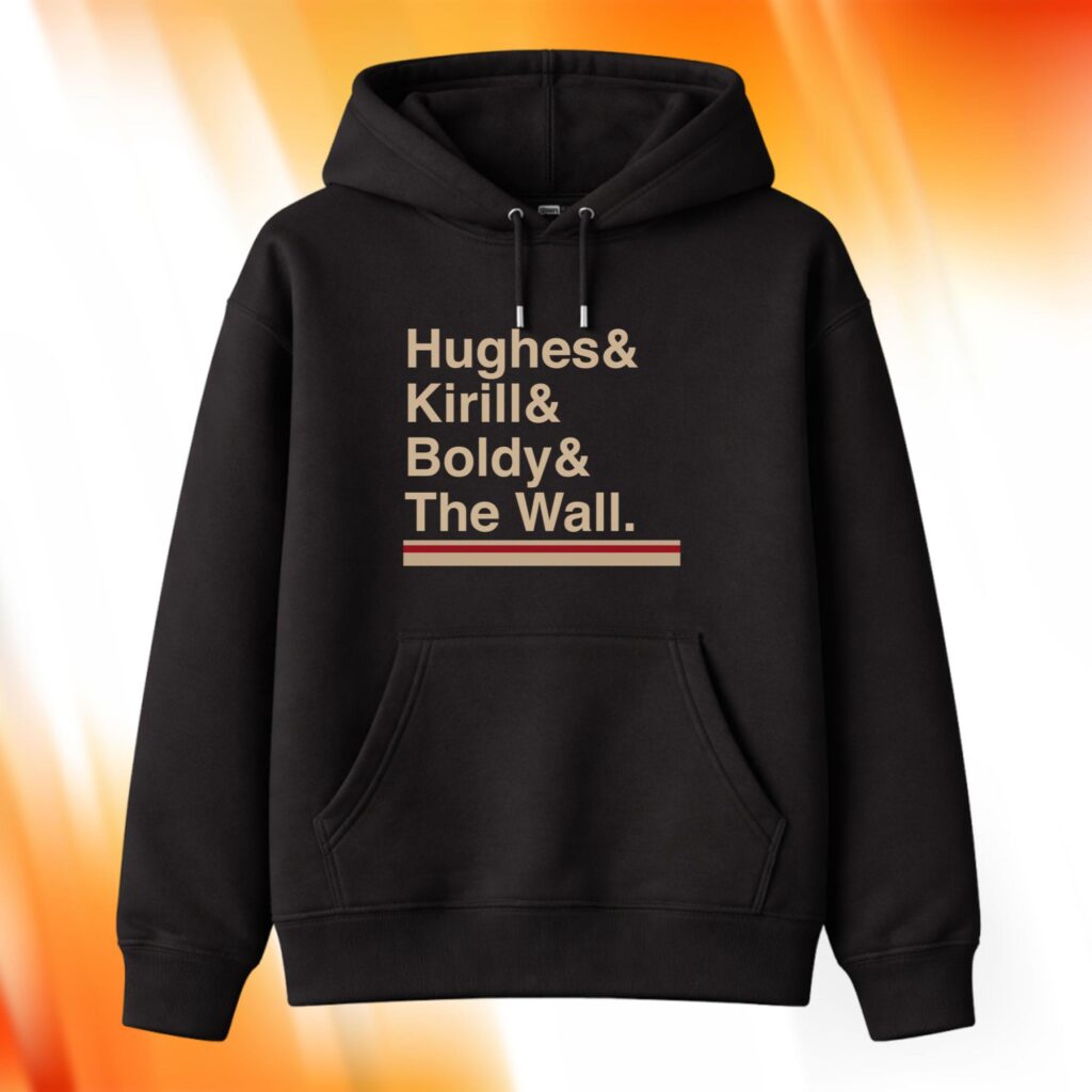Minnesota Hockey Hughes Kirill Boldy The Wall Hoodie